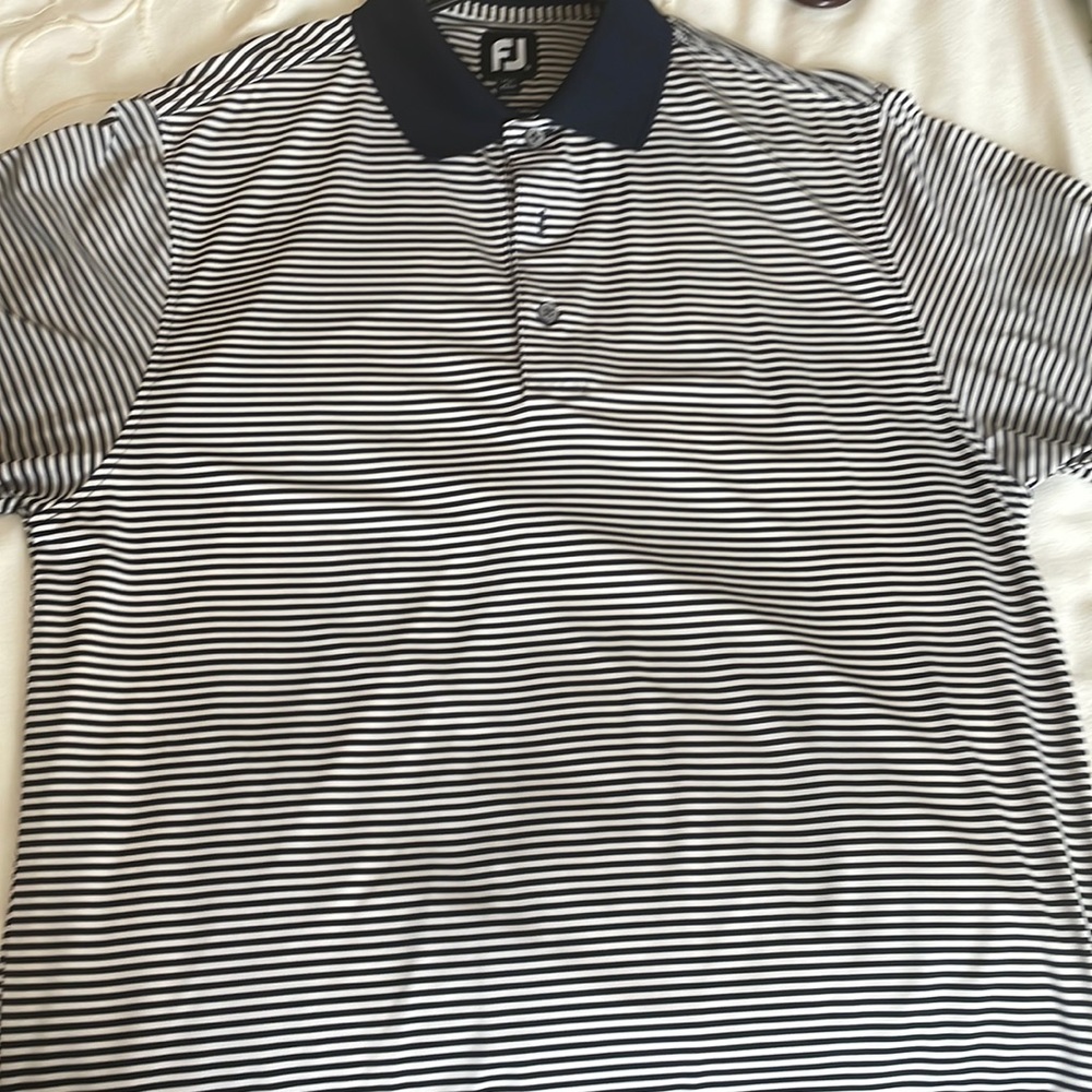 Men’s Striped Footjoy Golf Shirt